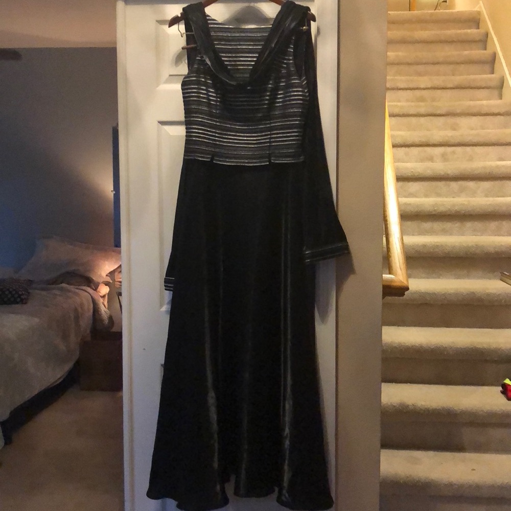 Shades of grey ball gown